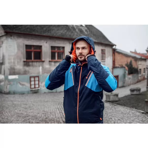  Pánská lyžařská bunda ALPINE PRO MIKAER 3 MJCP368 TMAVĚ MODRÁ 