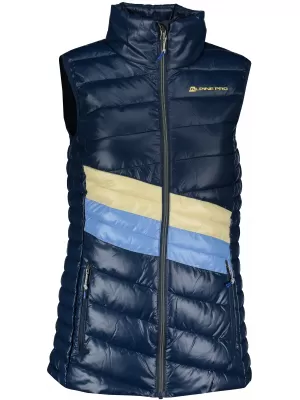 Dámská vesta ALPINE PRO QUANNA 2 LVEP062 TMAVĚ MODRÁ