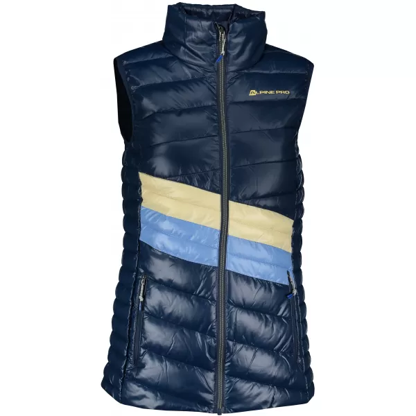  Dámská vesta ALPINE PRO QUANNA 2 LVEP062 TMAVĚ MODRÁ 