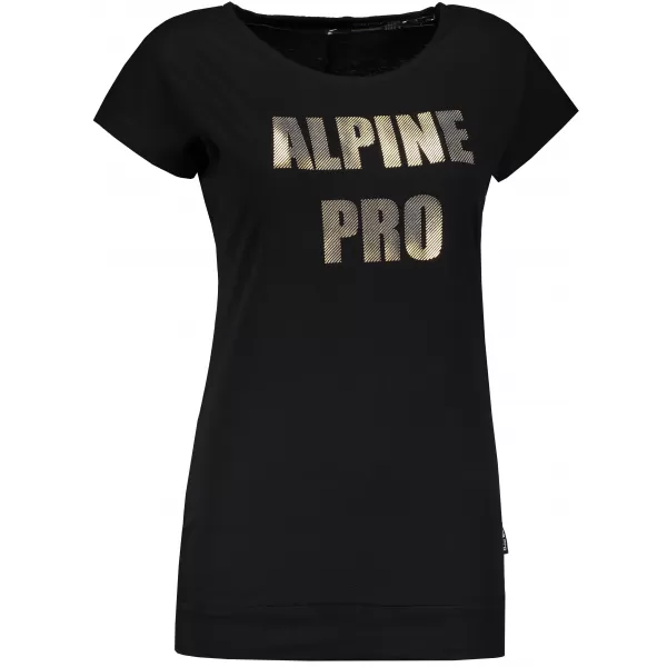  Dámské triko ALPINE PRO TUFFA 4 LTSP371 ČERNÁ 