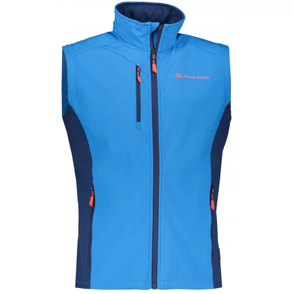  Pánská softshellová vesta ALPINE PRO ASKLEPIOS 7 MVER063 MODRÁ 