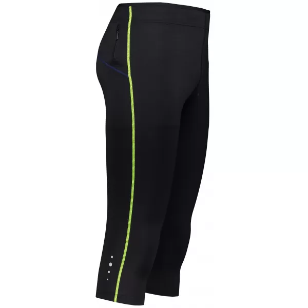  Pánské 3/4 kalhoty ALPINE PRO ENZO 4 MPAR420 ČERNÁ/ZELENÁ 