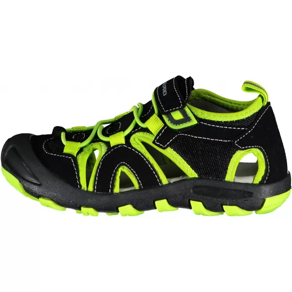  Dětské sandále ALPINE PRO FLAVIO KBTR223 ČERNÁ/ZELENÁ 