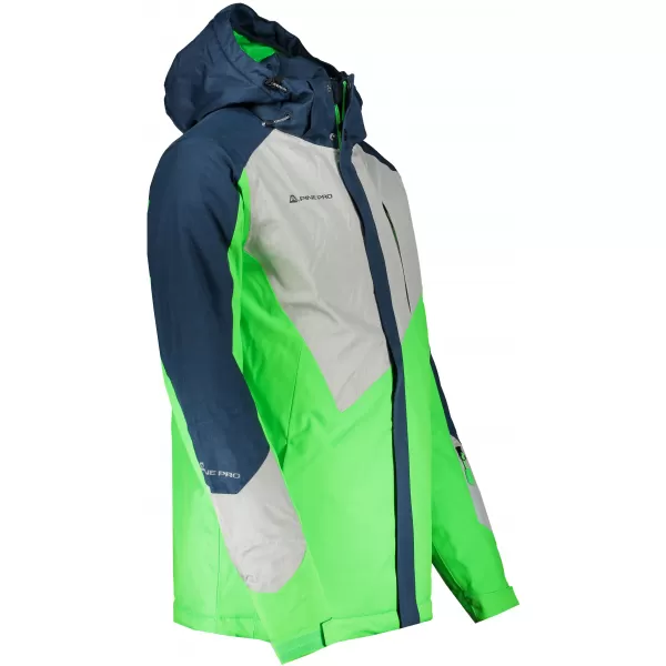  Pánská lyžařská bunda ALPINE PRO SARDAR 4 MJCS450 ZELENÁ 