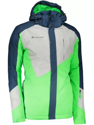 Pánská lyžařská bunda ALPINE PRO SARDAR 4 MJCS450 ZELENÁ