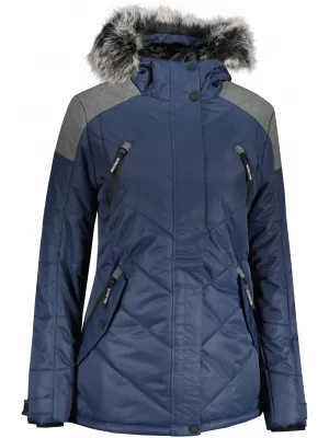 Dámská zimní bunda ALPINE PRO ICYBA 7 LJCU456 TMAVĚ MODRÁ
