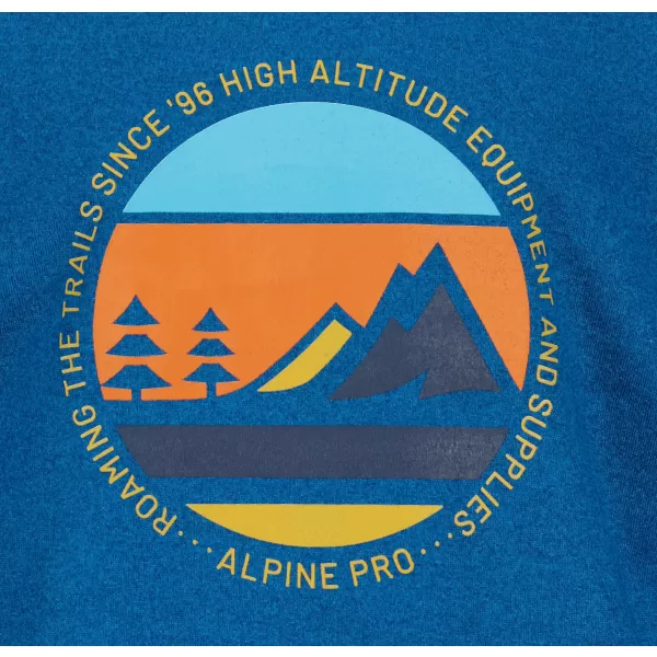  Dětská mikina ALPINE PRO RONDO KSWU168 MODRÁ 