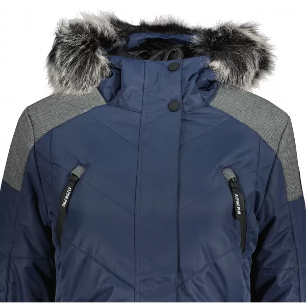  Dámská zimní bunda ALPINE PRO ICYBA 7 LJCU456 TMAVĚ MODRÁ 