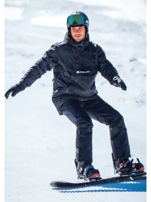 Pánská zimní bunda ALPINE PRO CLOC MJCU527 ČERNÁ/ZELENÁ