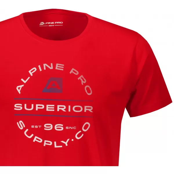  Pánské triko ALPINE PRO ALLON MTSY761 ČERVENÁ 