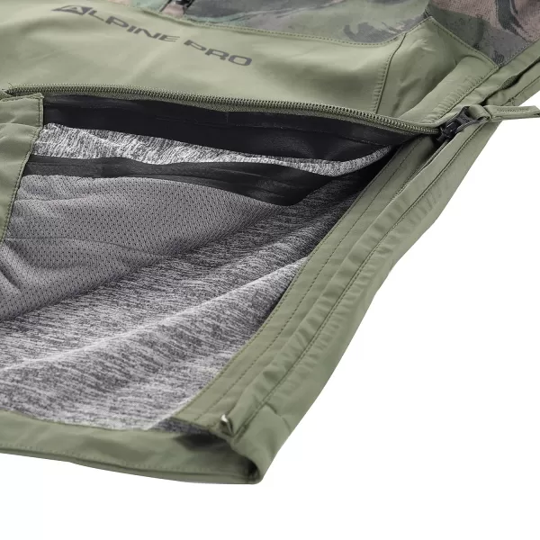  Dětská bunda ALPINE PRO GIBBO KJCY250 OLIVOVÁ 