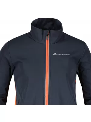 Dětská softshellová bunda ALPINE PRO TYCHO KJCY251 TMAVĚ MODRÁ/ČERNÁ