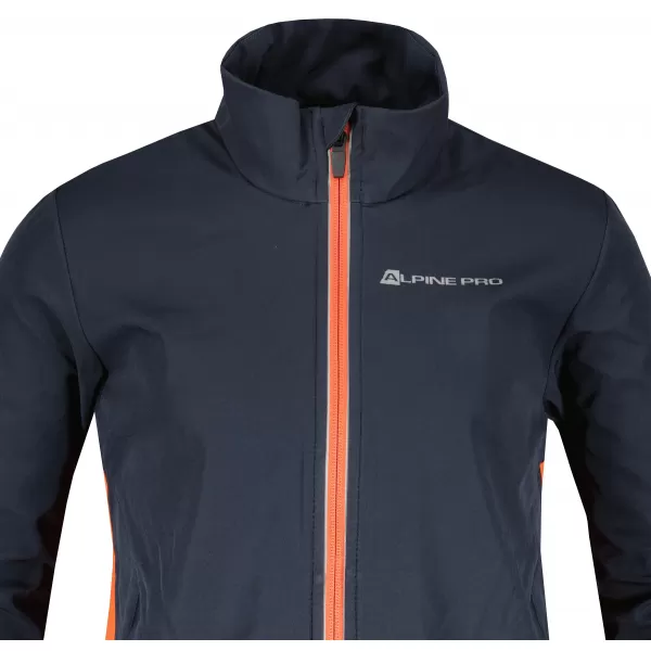  Dětská softshellová bunda ALPINE PRO TYCHO KJCY251 TMAVĚ MODRÁ/ČERNÁ 