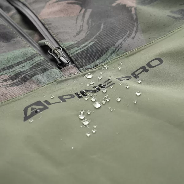  Dětská bunda ALPINE PRO GIBBO KJCY250 OLIVOVÁ 