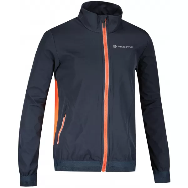  Dětská softshellová bunda ALPINE PRO TYCHO KJCY251 TMAVĚ MODRÁ/ČERNÁ 