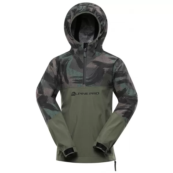  Dětská bunda ALPINE PRO GIBBO KJCY250 OLIVOVÁ 