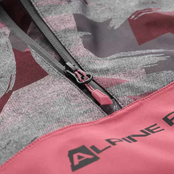  Dětská bunda ALPINE PRO GIBBO KJCY250 VÍNOVÁ 