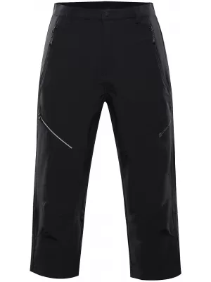 Pánské 3/4 kalhoty ALPINE PRO WEDER MPAA633 ČERNÁ