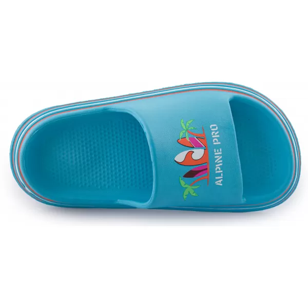  Dětské pantofle ALPINE PRO LARINO KBTA375 SVĚTLE MODRÁ 