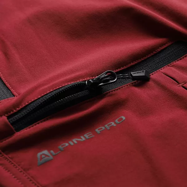  Pánské kalhoty ALPINE PRO SPAN MPAA631 ČERVENÁ 