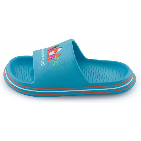  Dětské pantofle ALPINE PRO LARINO KBTA375 SVĚTLE MODRÁ 