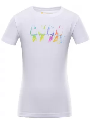 Dětské triko ALPINE PRO OSTEWO KTSA428 BÍLÁ VZOR