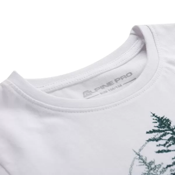  Dětské triko ALPINE PRO NATURO KTSA423 BÍLÁ 