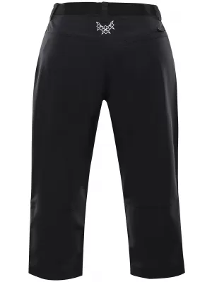 Dámské 3/4 kalhoty ALPINE PRO WEDERA LPAA637 ČERNÁ