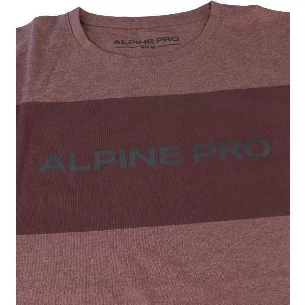  Pánské triko ALPINE PRO ZEBARO MTSA862 HNĚDÁ 