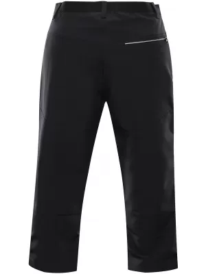Pánské 3/4 kalhoty ALPINE PRO WEDER MPAA633 ČERNÁ