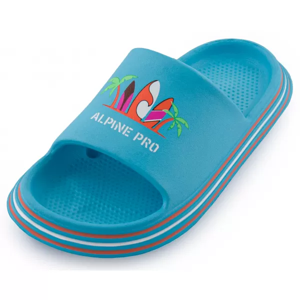  Dětské pantofle ALPINE PRO LARINO KBTA375 SVĚTLE MODRÁ 