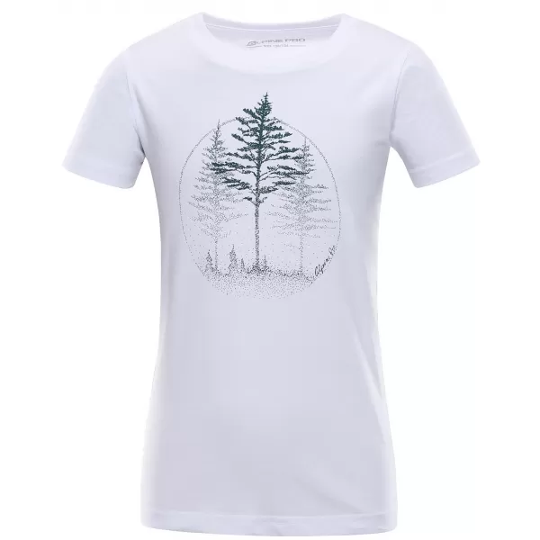  Dětské triko ALPINE PRO NATURO KTSA423 BÍLÁ 