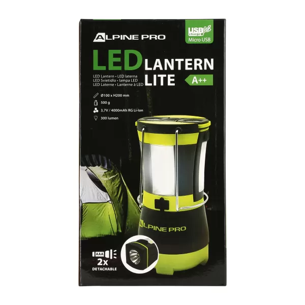  Lampička ALPINE PRO LITE UKPZ008 ZELENÁ 