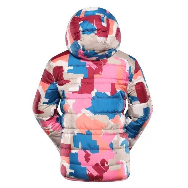  Dětská oboustranná bunda hi-therm ALPINE PRO DOUWO KJCD336 RŮŽOVÁ 