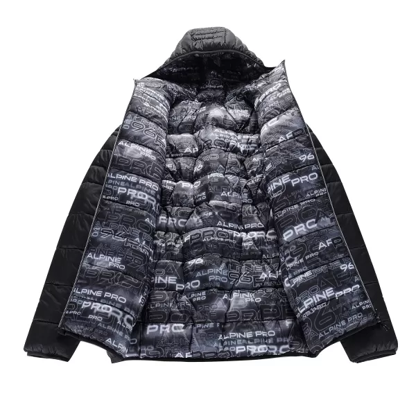  Pánská oboustranná bunda hi-therm ALPINE PRO EROM MJCD628 ČERNÁ 