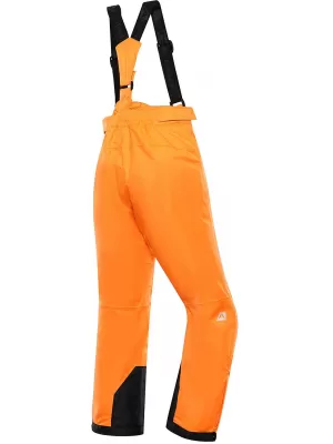 Dětské lyžařské kalhoty ALPINE PRO EDESO KPAD361 NEON ORANŽOVÁ