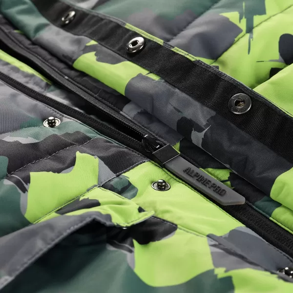  Dětská bunda ALPINE PRO WERDO KJCD335 ZELENÁ 