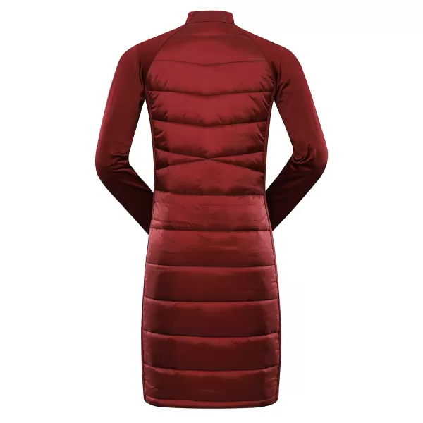  Dámské hi-therm šaty ALPINE PRO OMERA LSKB459 ČERVENÁ 