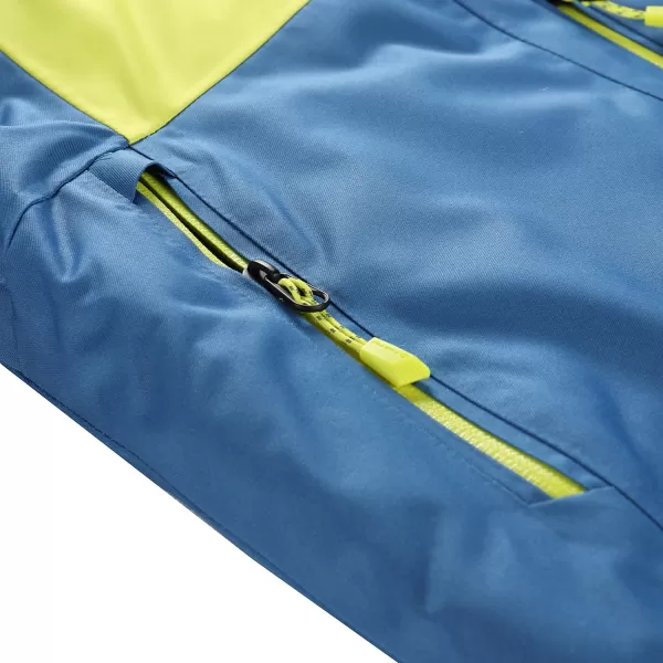  Dětská lyžařská bunda ALPINE PRO REAMO KJCB305 SVĚTLE ZELENÁ 
