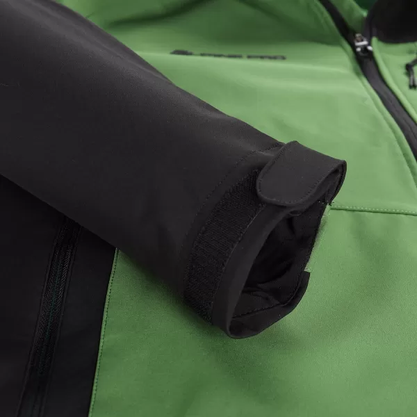  Pánská softshellová bunda ALPINE PRO ESPRIT MJCD622 ZELENÁ 