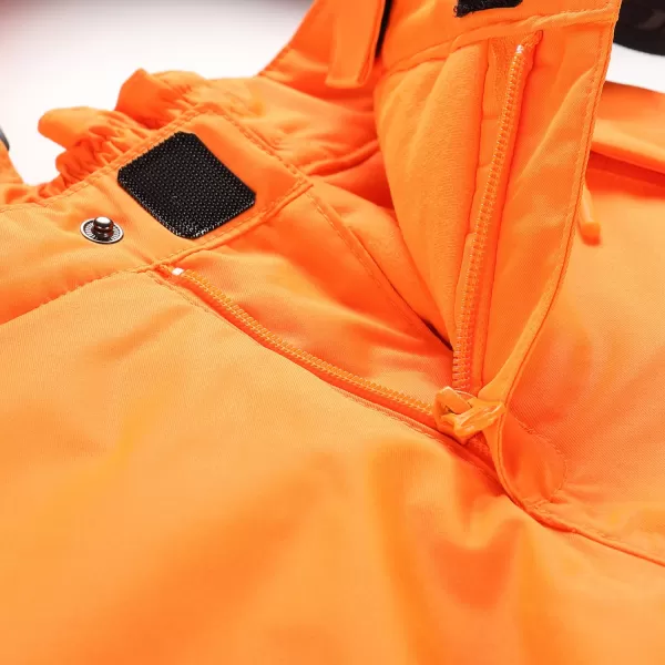  Dětské lyžařské kalhoty ALPINE PRO EDESO KPAD361 NEON ORANŽOVÁ 