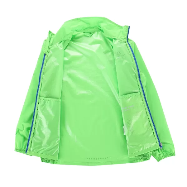  Dětská ultralehká bunda ALPINE PRO SPINO KJCC319 ZELENÁ 