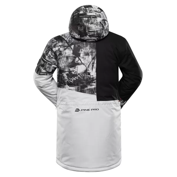  Pánská lyžařská bunda ALPINE PRO UZER MJCB639 ŠEDÁ 
