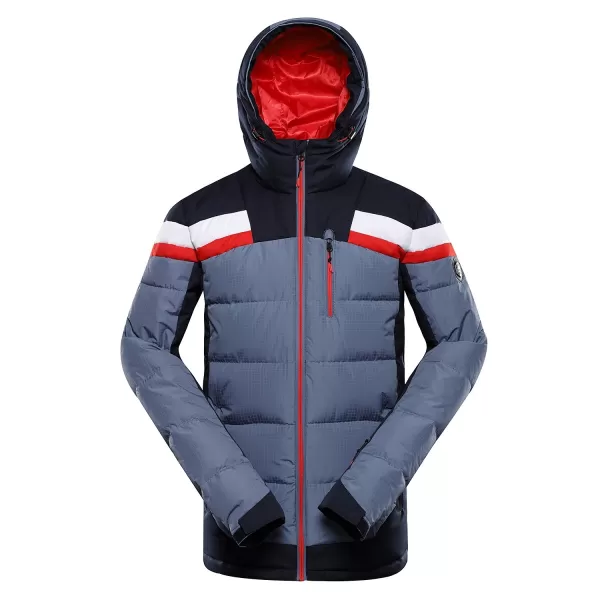  Pánská péřová lyžařská bunda ALPINE PRO FERER MJCD697 MODRÁ 