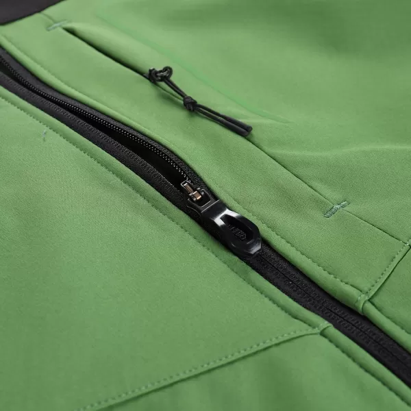  Pánská softshellová bunda ALPINE PRO ESPRIT MJCD622 ZELENÁ 