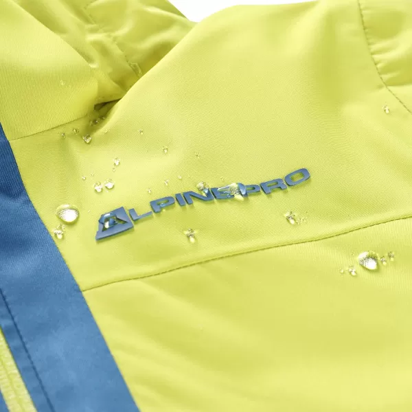  Dětská lyžařská bunda ALPINE PRO REAMO KJCB305 SVĚTLE ZELENÁ 