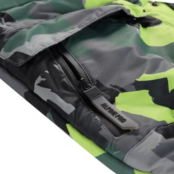  Dětská bunda ALPINE PRO WERDO KJCD335 ZELENÁ 