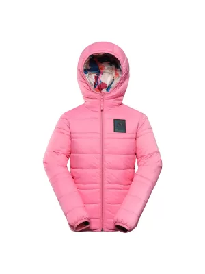 Dětská oboustranná bunda hi-therm ALPINE PRO DOUWO KJCD336 RŮŽOVÁ