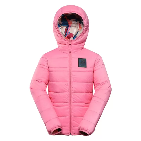  Dětská oboustranná bunda hi-therm ALPINE PRO DOUWO KJCD336 RŮŽOVÁ 