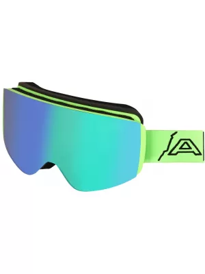 Dětské lyžařské brýle ALPINE PRO GROWO KGSD00A ZELENÁ